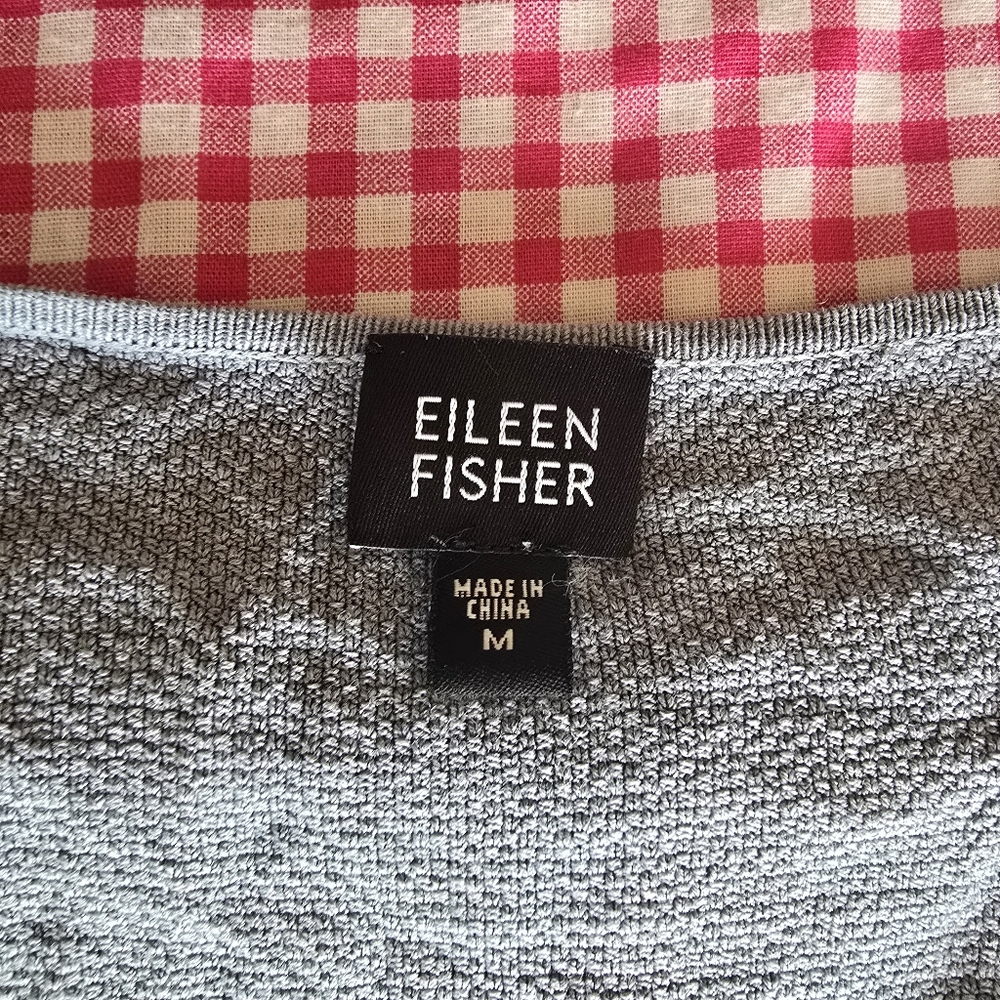 Eileen Fisher Button Down Shirt Sz M - Picture 5 of 6